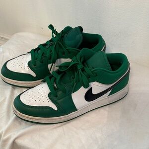 Nike Green and White Athletic Shoes